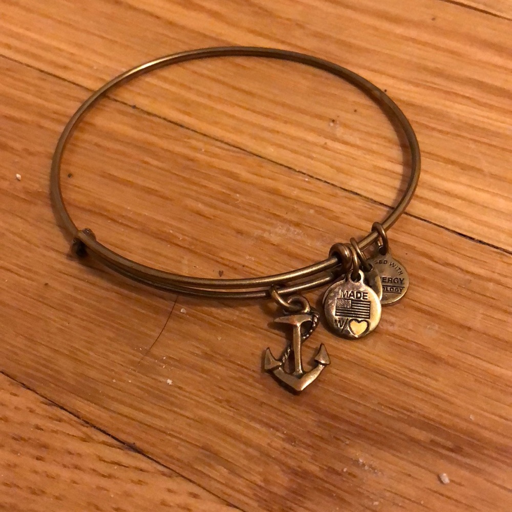 Gold anchor Alex and Ani